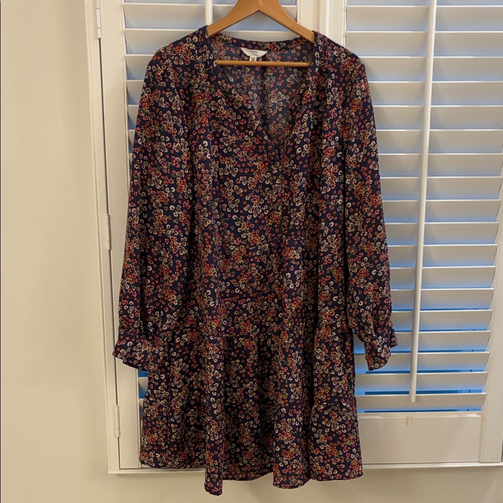 Long Sleeve Floral Dress Time & True size 3XL